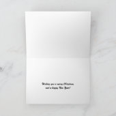 クリスマスホリデーカード付き雪だるま散歩 シーズンカード (内部)