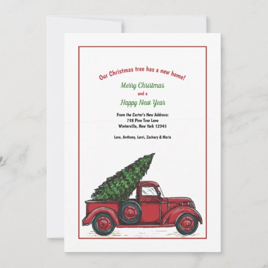 クリスマスホリデーカード用ニューホーム シーズンカード (正面)