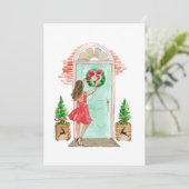 クリスマスホリデーカード「クリスマスリース」 案内状 (スタンド正面)