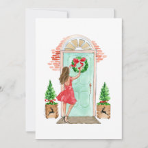 クリスマスホリデーカード「クリスマスリース」