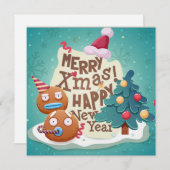 クリスマスホリデーカード シーズンカード (正面/裏面)