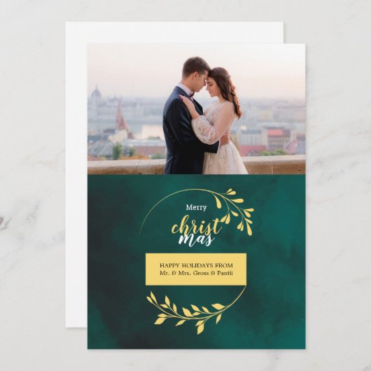 クリスマスホリデーカード シーズンカード (正面/裏面)