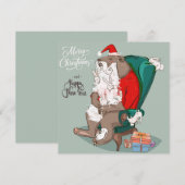 クリスマスホリデーカード シーズンカード (正面/裏面)