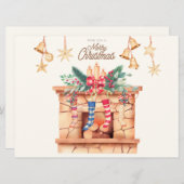 クリスマスホリデーカード シーズンカード (正面/裏面)