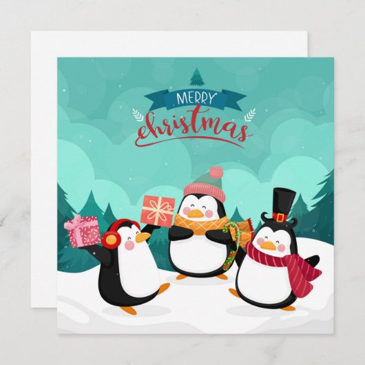 クリスマスホリデーカード シーズンカード (正面/裏面)