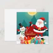 クリスマスホリデーカード シーズンカード (正面/裏面)
