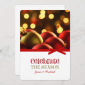 クリスマスホリデーカード シーズンカード (正面/裏面)