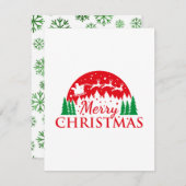 クリスマスホリデーカード シーズンカード (正面/裏面)