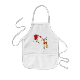 クリスマスホリデーキッズエプロン 子供用エプロン