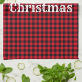 クリスマスホリデーキッチンタオル キッチンタオル (折り畳み)