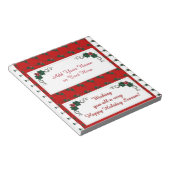クリスマスホリデーキャンディバーラッパのパーティーウィーズ ノートパッド (アングル)