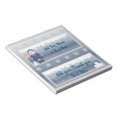 クリスマスホリデーキャンディバーラッパ贈り物の好意 ノートパッド (アングル)