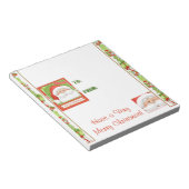 クリスマスホリデーキャンディバーラッパ贈り物の好意 ノートパッド (アングル)