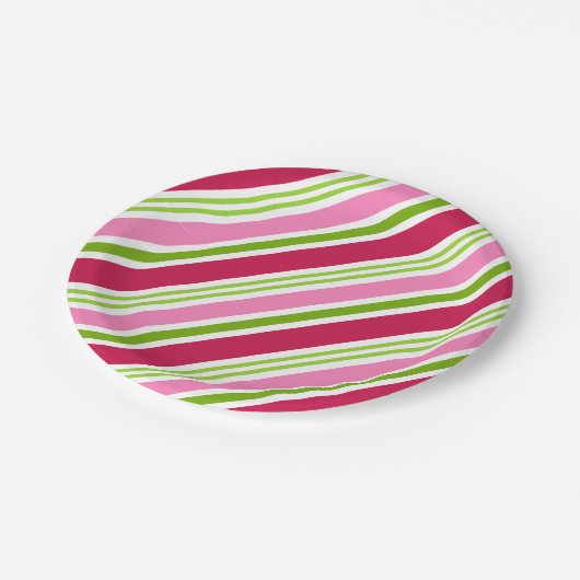 クリスマスホリデーキャンディパーティーディナー紙プレート ペーパープレート (アングル)