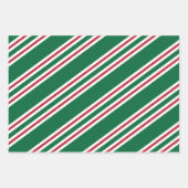 クリスマスホリデーキャンディー甘ストライプの提供用ラップ ラッピングペーパーシート (正面3)