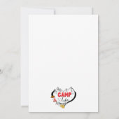 クリスマスホリデーキャンプマウンテンアドベンチャーアウトドア シーズンカード (裏面)