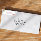 クリスマスホリデーキュートカラフルスノーフレークフェスティバル ラベル