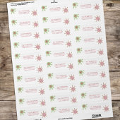 クリスマスホリデーキュートカラフルスノーフレークフェスティバル ラベル