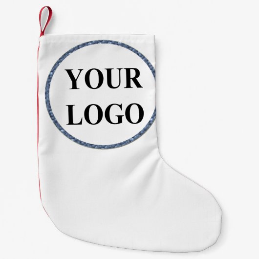 クリスマスホリデーギフトあなたのロゴを追加メリークリスマス スモールクリスマスストッキング (正面)