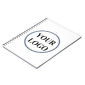 クリスマスホリデーギフトあなたのロゴを追加メリークリスマス ノートブック (左側)