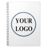 クリスマスホリデーギフトあなたのロゴを追加メリークリスマス ノートブック (正面)