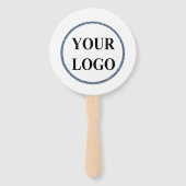 クリスマスホリデーギフトあなたのロゴを追加メリークリスマス ハンドファン (裏面)