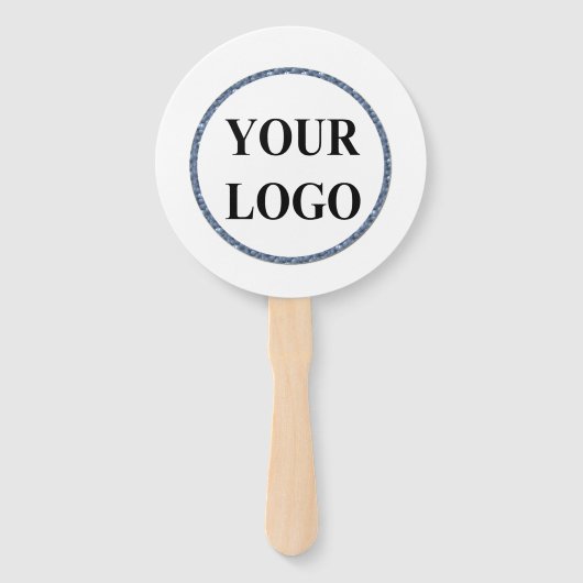 クリスマスホリデーギフトあなたのロゴを追加メリークリスマス ハンドファン (裏面)