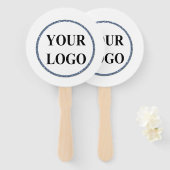 クリスマスホリデーギフトあなたのロゴを追加メリークリスマス ハンドファン (正面&裏面)