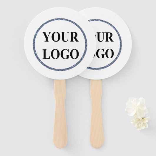 クリスマスホリデーギフトあなたのロゴを追加メリークリスマス ハンドファン (正面&裏面)