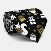 クリスマスホリデーギフトカスタムモノグラム ネクタイ (ロール)