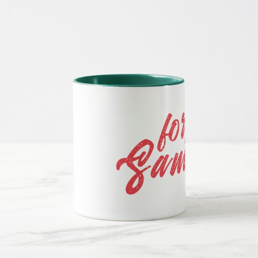 クリスマスホリデーギフトマグ、フェスティバルレッドとグリーンホリー マグカップ (中央)