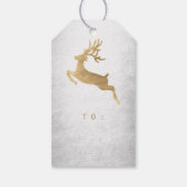 クリスマスホリデーギフトラベルシルバー金ゴールドルニアデール ギフトタグ (裏面)