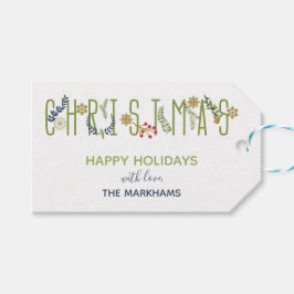 クリスマスホリデーギフトラベル ギフトタグ