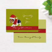 クリスマスホリデーギフトラベル（犬） – パーソナライズ (デスク)