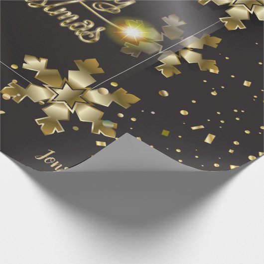 クリスマスホリデーギフト&あなたの願い個人的 ラッピングペーパー (角)