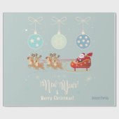 クリスマスホリデーギフト&あなたの願い，パーソナライズ ラッピングペーパー (フラット)