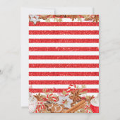 クリスマスホリデークッキーとココア 招待状 (裏面)