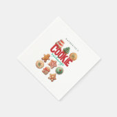 クリスマスホリデークッキー交換パーティー スタンダードカクテルナプキン (角)