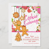 クリスマスホリデークッキー交換パーティー 招待状 (正面)