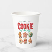 クリスマスホリデークッキー交換パーティー 紙コップ (正面)