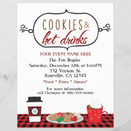 クリスマスホリデークッキー&ホットドリンクイベントチラシ チラシ
