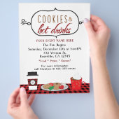 クリスマスホリデークッキー&ホットドリンクイベントチラシ チラシ (手)