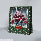 クリスマスホリデークラシックバッグクールミセス・クロース ミディアムペーパーバッグ