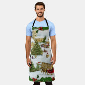 クリスマスホリデークラシック エプロン (着用した状態)