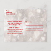 クリスマスホリデーグラマーパーティの招待状イベント 案内ポストカード (裏面)