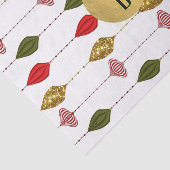 クリスマスホリデーグラムオーナメントモノグラムロゴ 薄葉紙 (詳細)