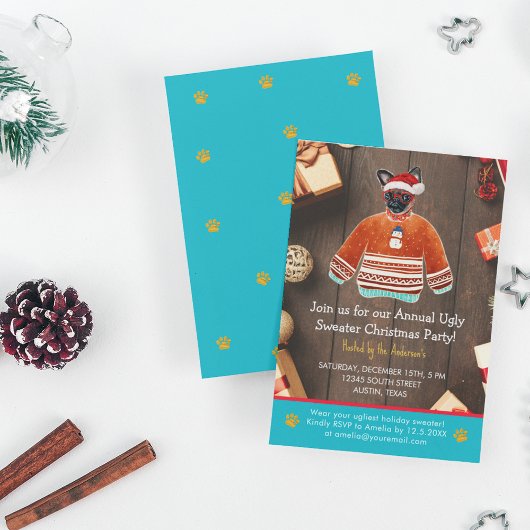 クリスマスホリデーグリフォンドグッドシーセーターパーティー 招待状