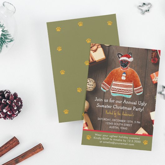 クリスマスホリデーグリフォンドグッドシーセーターパーティー 招待状