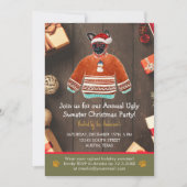 クリスマスホリデーグリフォンドグッドシーセーターパーティー 招待状 (正面)