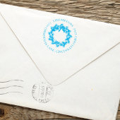 クリスマスホリデーグリーナリーリース差出人住所 セルフインキングスタンプ